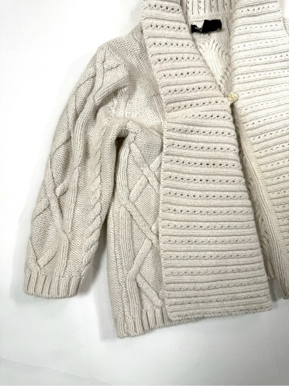 BABYGAP Fisherman Cable Knit Shawl Collar Cardigan Sweater 12-18M Coastal
